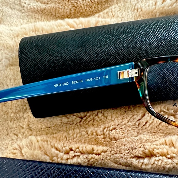 Authentic Prada 18OV Heritage frame NAG101. Havana spotted blue NEW - Picture 4 of 5